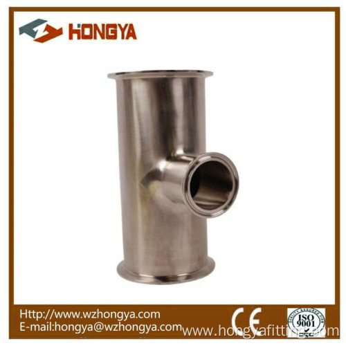 SS304 Sanitary Stainless Steel Tri Clamp Reducing Tee